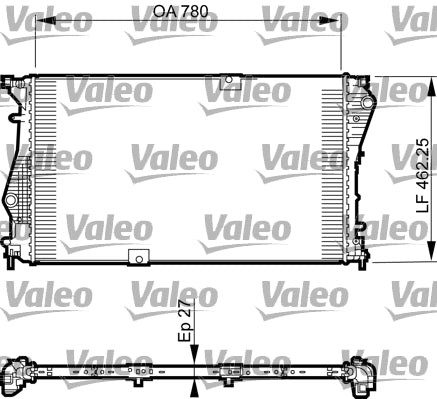 Radiator, racire motor 735599 VALEO