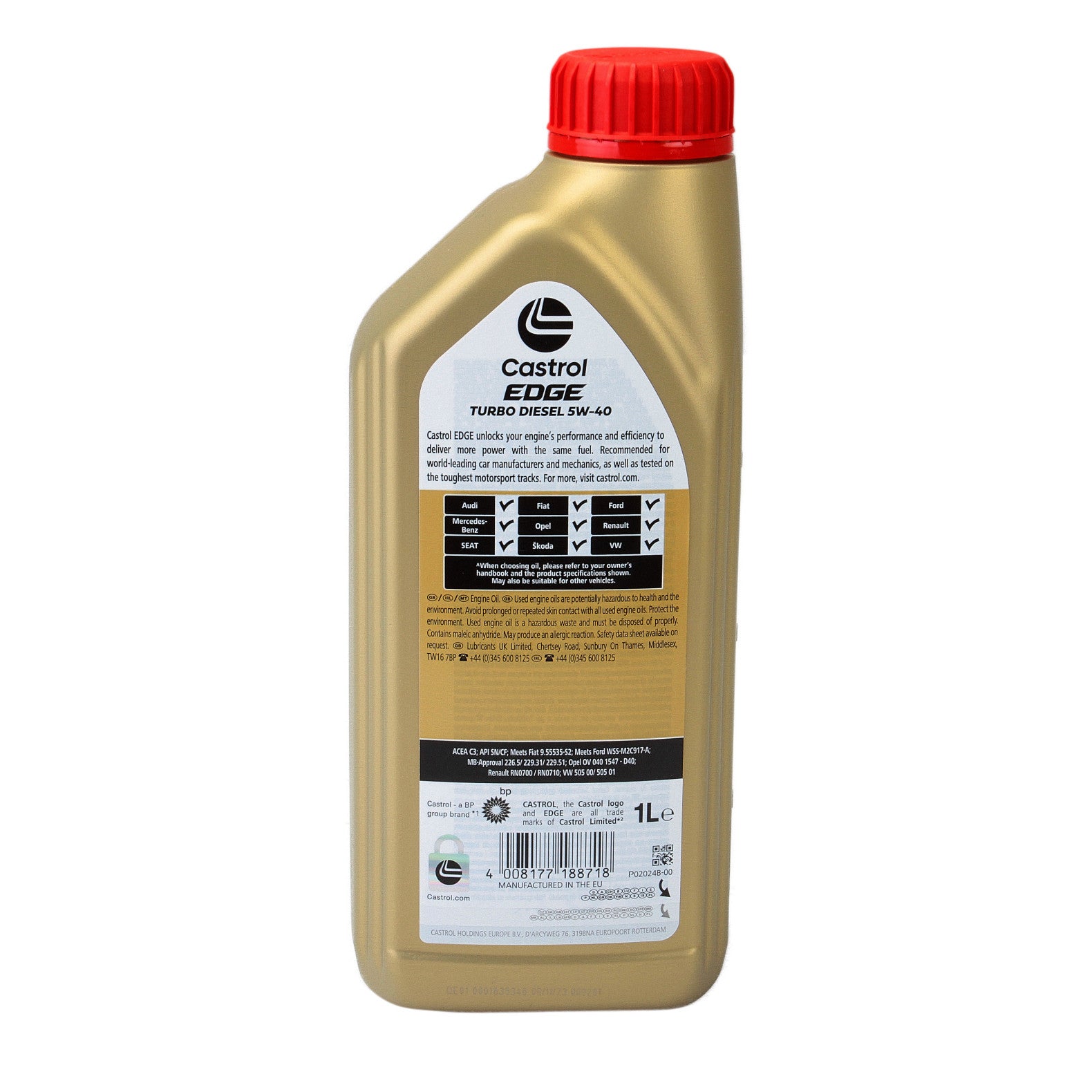 Ulei motor Castrol Edge Turbo Diesel 5W40 1L - 11418301