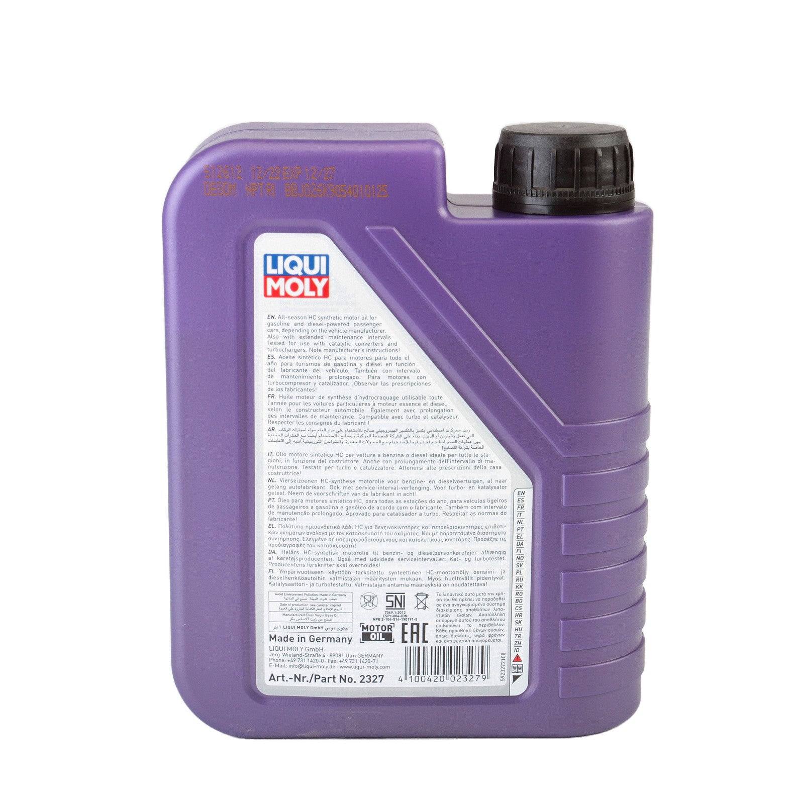 Ulei motor Liqui Moly Leichtlauf High Tech 5W40 (3863) (2327) 1L - 10770730