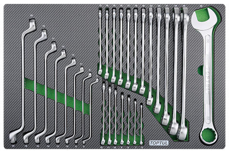 Dulap scule Toptul echipat 340 piese; 7 sertare - GE34029