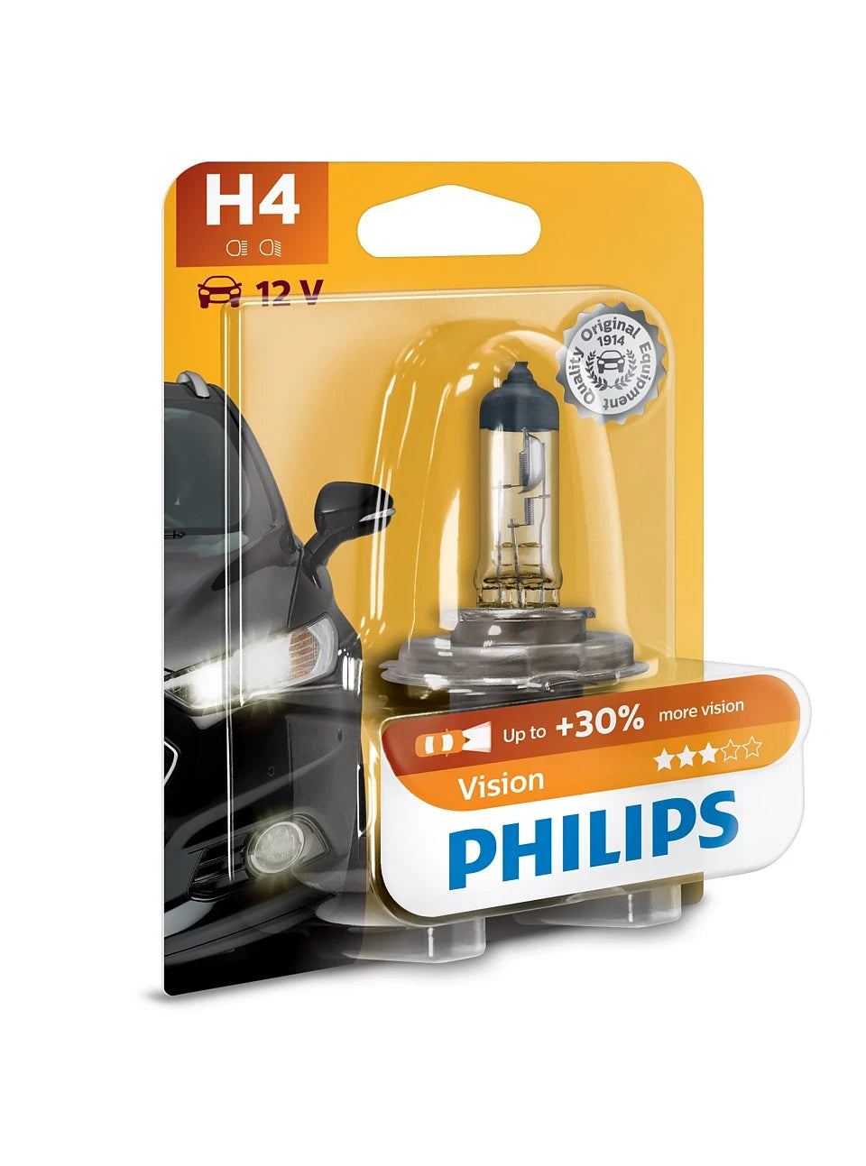 Bec Halogen Philips H4 Vision 12V 60/55W P43t-38 - 11694407