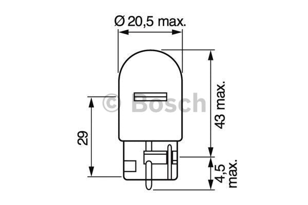 Bec Bosch Pure Light W21W 12V 21W W3x16d - 1987302251