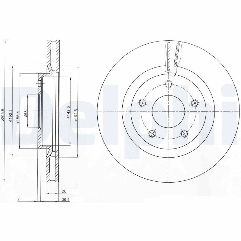 Disc frana BG4109C DELPHI