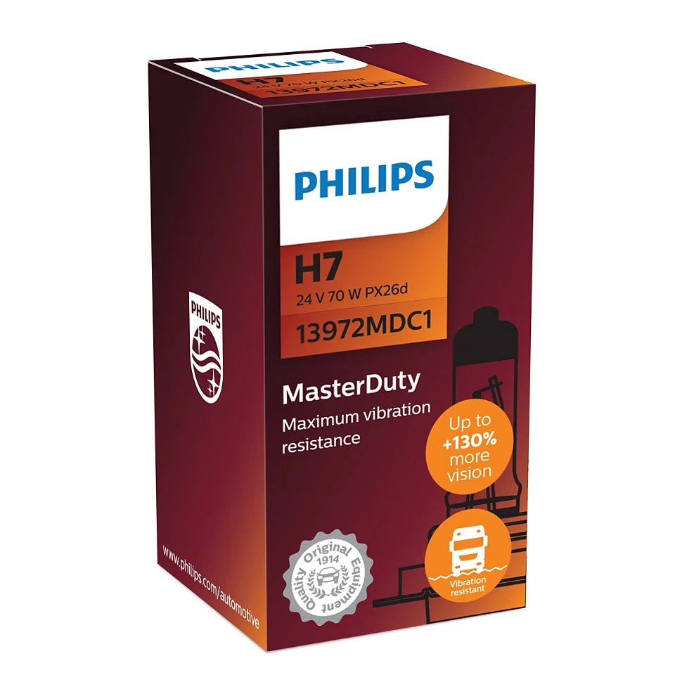 Bec Halogen Philips H7 MasterDuty 24V 70W PX26d - 11492130