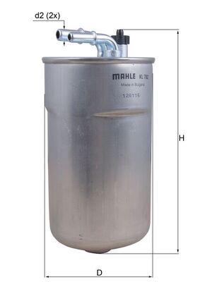 filtru combustibil KL 792 MAHLE