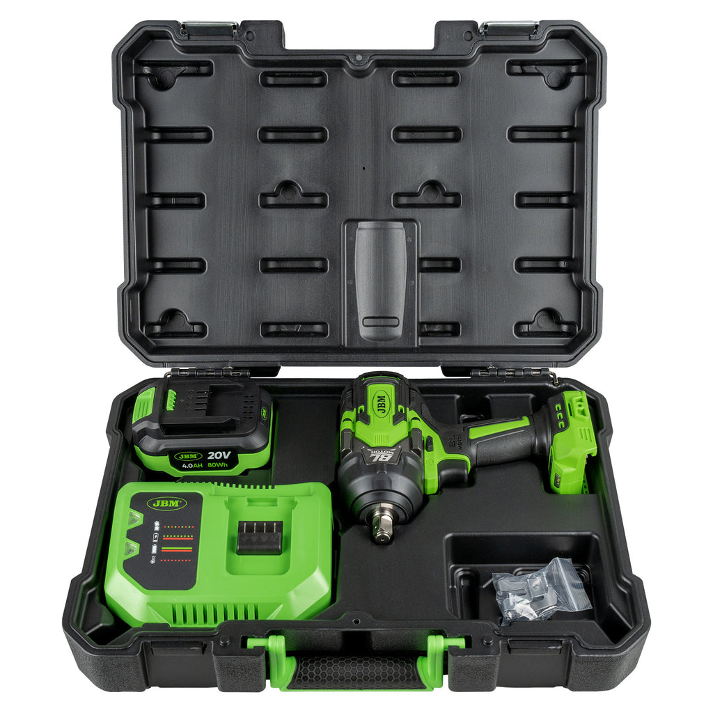 TRUSĂ CU CHEIE DE IMPACT ELECTRICA BRUSHLESS 1/2" 1000NM JBM - 60051C