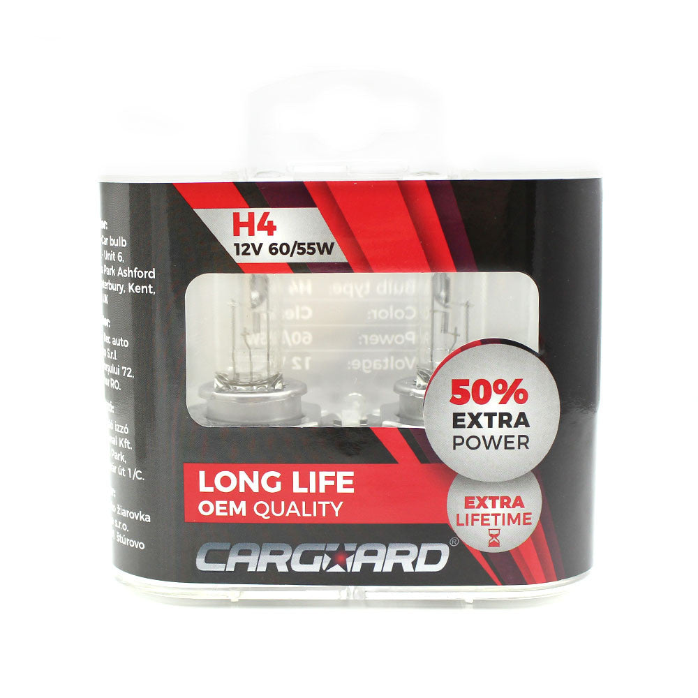 Set de 2 becuri Halogen H4, 55W, +50% Intensitate - 11561455