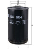 Filtru ulei OC 604 MAHLE