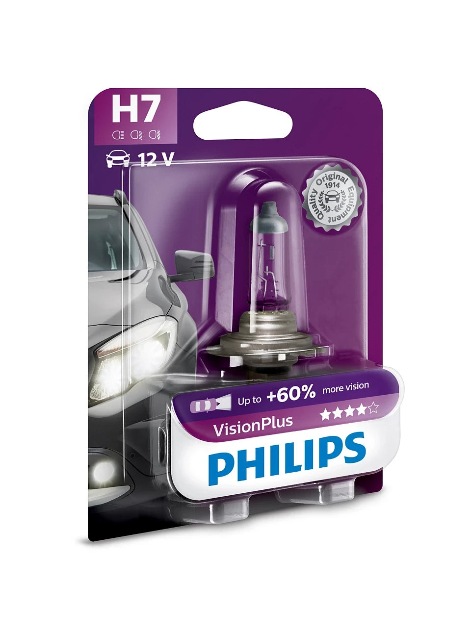 Bec Halogen Philips H7 VisionPlus 12V 55W PX26d - 11694441