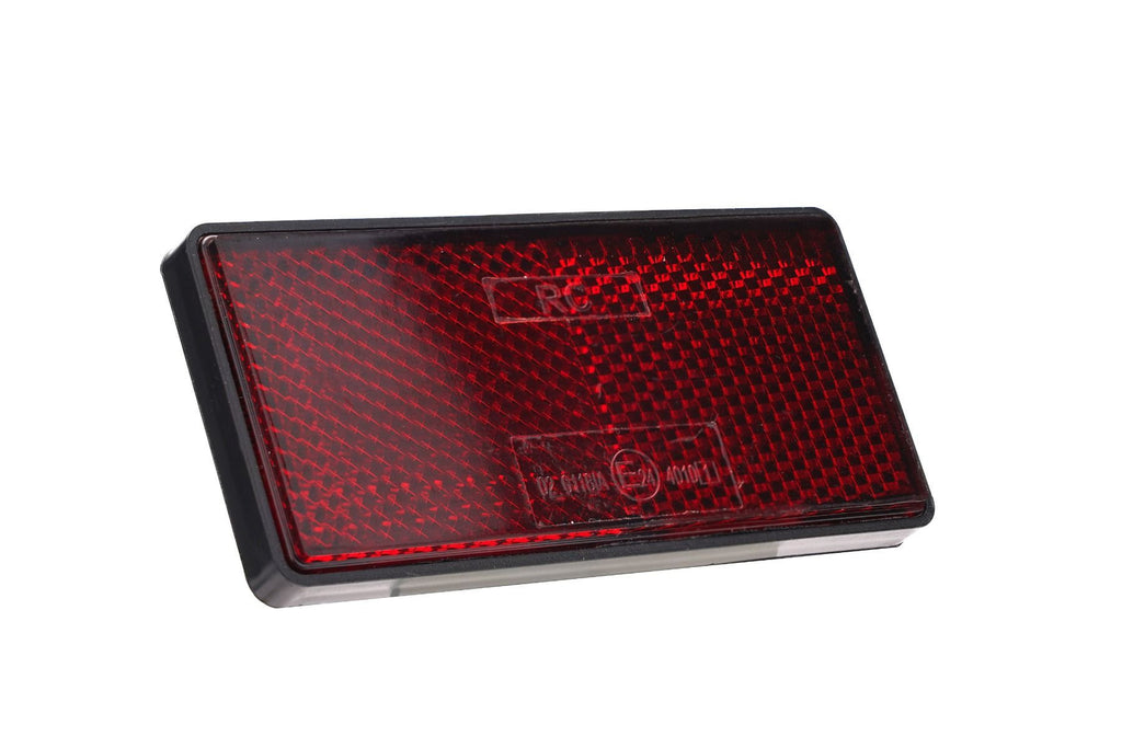 Catadioptru dreptunghiular autoadeziv 86x40 mm Rosu Runkit - RKDI01