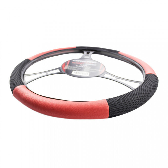 Husa Volan Auto - Rosu/Negru Carguard - HVA003