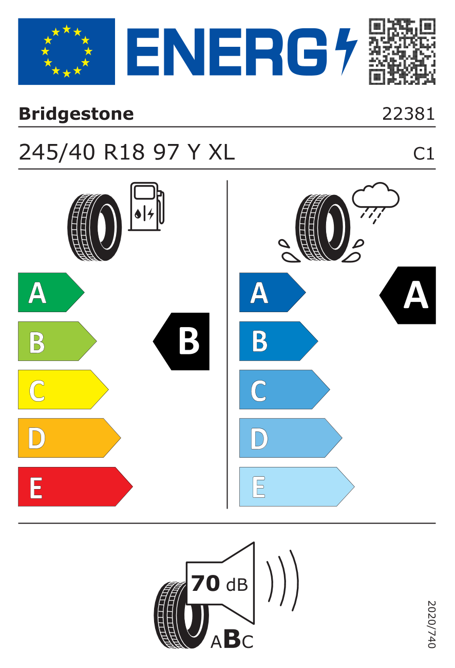 Anvelopa Vara Bridgestone 245/40 R18 XL TURANZA 6 [DOT 2023]