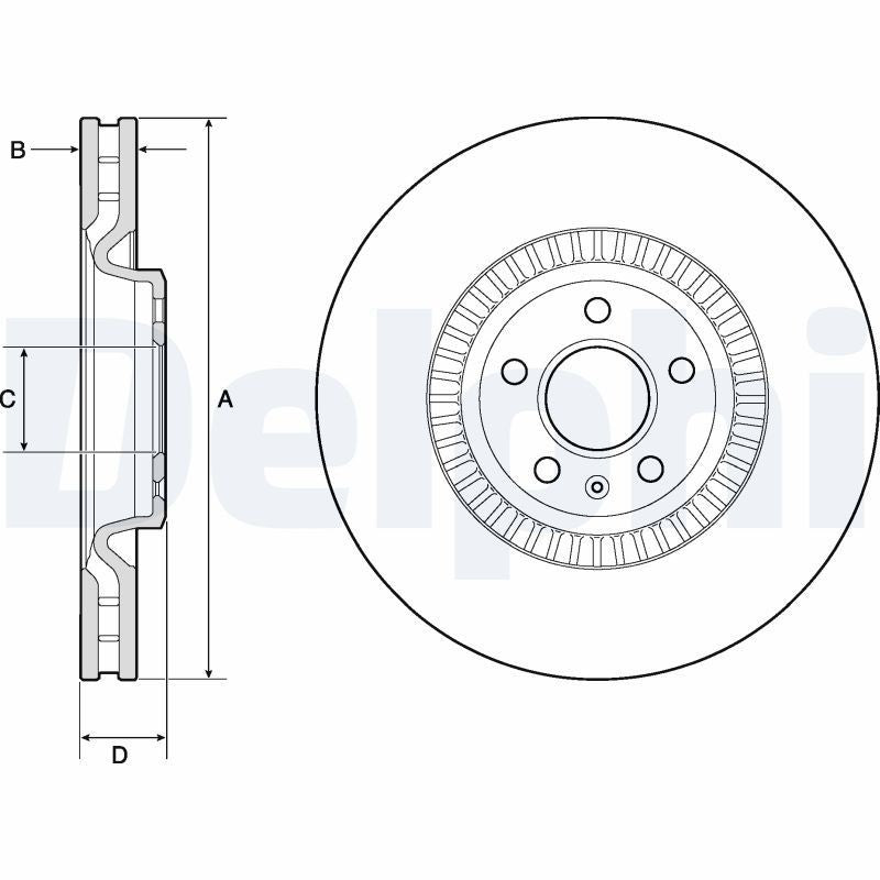 Disc frana BG9171C DELPHI