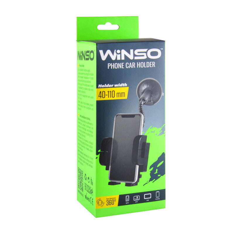 Suport pentru telefon mobil Winso, 360°, 40-110 mm - 201110