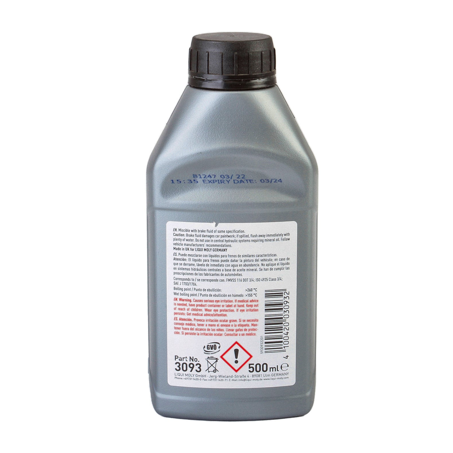 Lichid frana Liqui Moly DOT4  500ml. - 3093