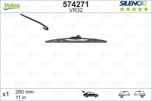 Stergator Valeo Silencio Performance 280 mm - 10142061