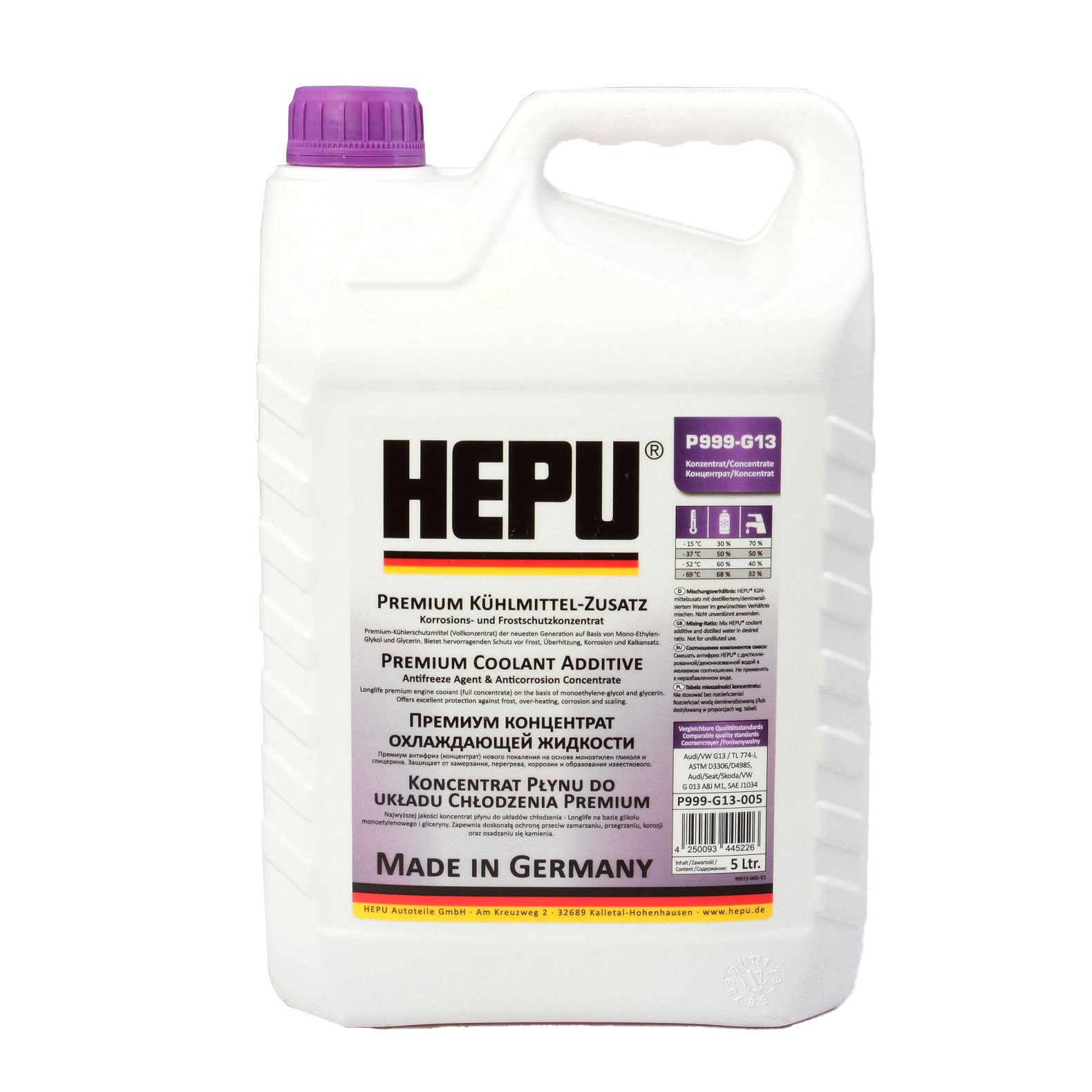 ANTIGEL CONCENTRAT HEPU G13 5L Mov P999G13005