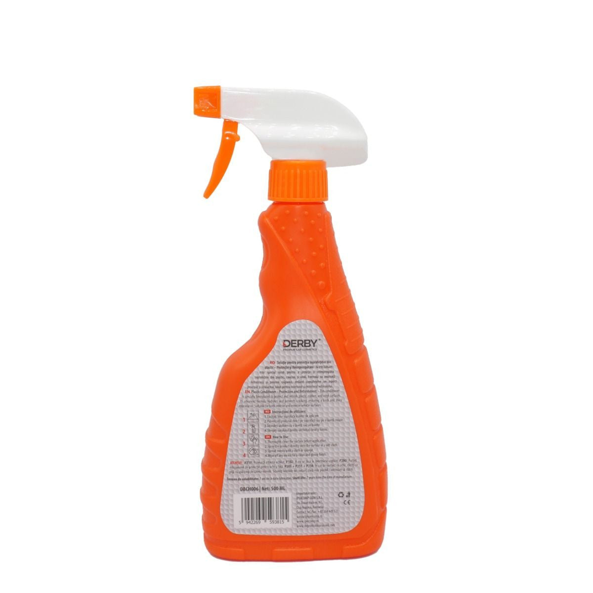 Solutie protectie suprafete din plastic, cu pulverizator 500ml DERBY - DBCH006