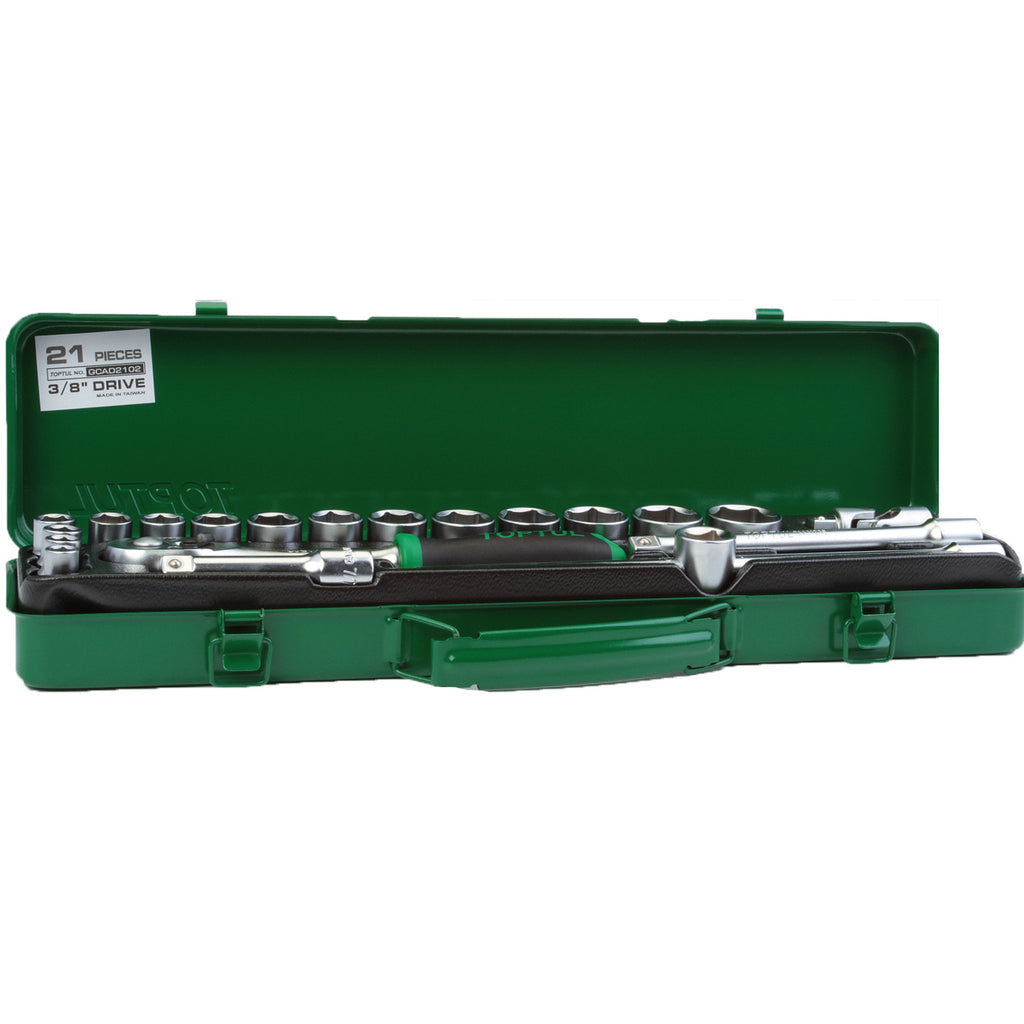 Trusa tubulare 3/8 21 Piese Toptul - GCAD2102