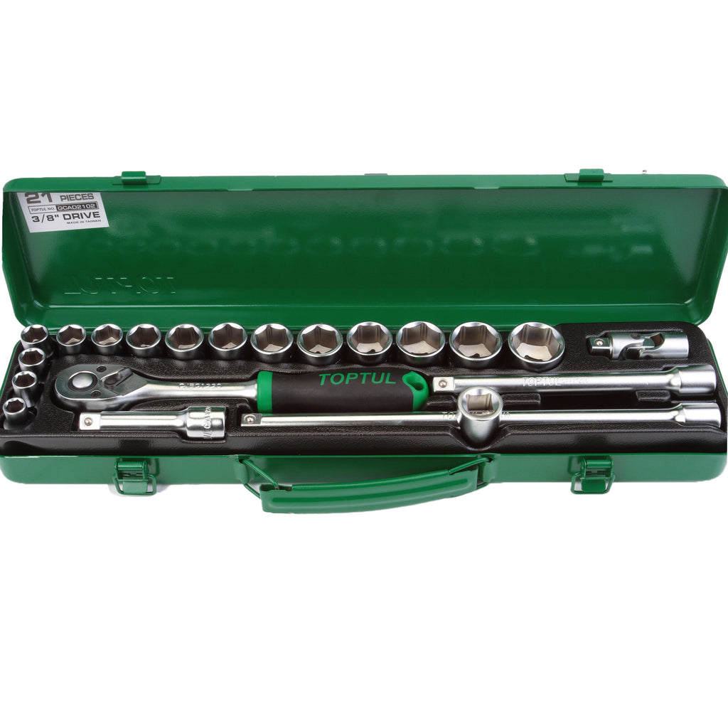 Trusa tubulare 3/8 21 Piese Toptul - GCAD2102
