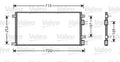 Condensator, climatizare 818037 VALEO