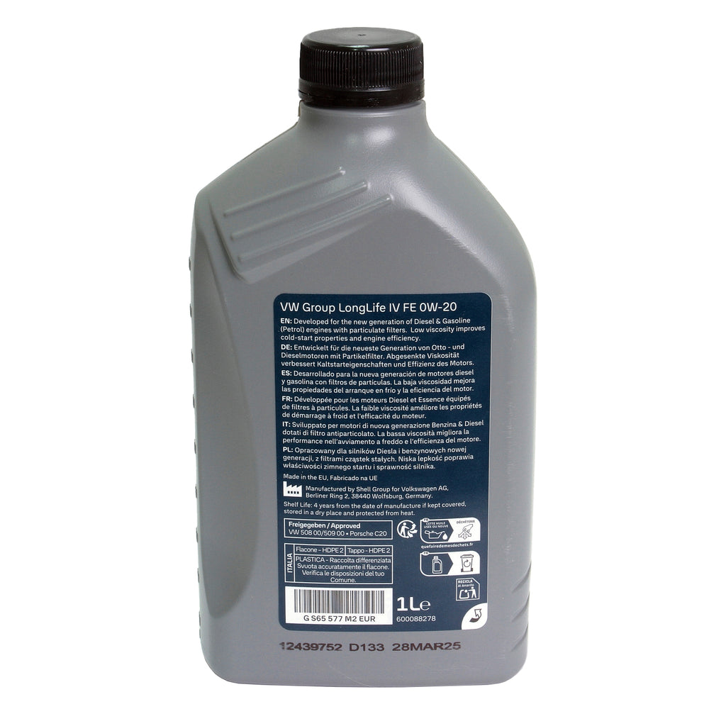 Ulei motor Original Oil LongLife IV 0W20 1L VAG - GS65577M2