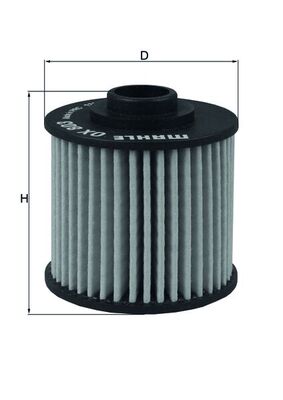 Filtru ulei OX 803 MAHLE
