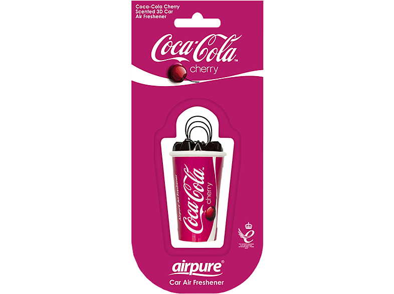 AIRPURE Odorizant pentru mașină, cană 3D, cireșe Coca Cola - AP38618