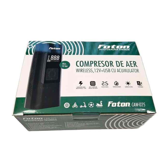 Compresor cu acumulatorFoton CAW-025 12V+USB 10bar - 783000110