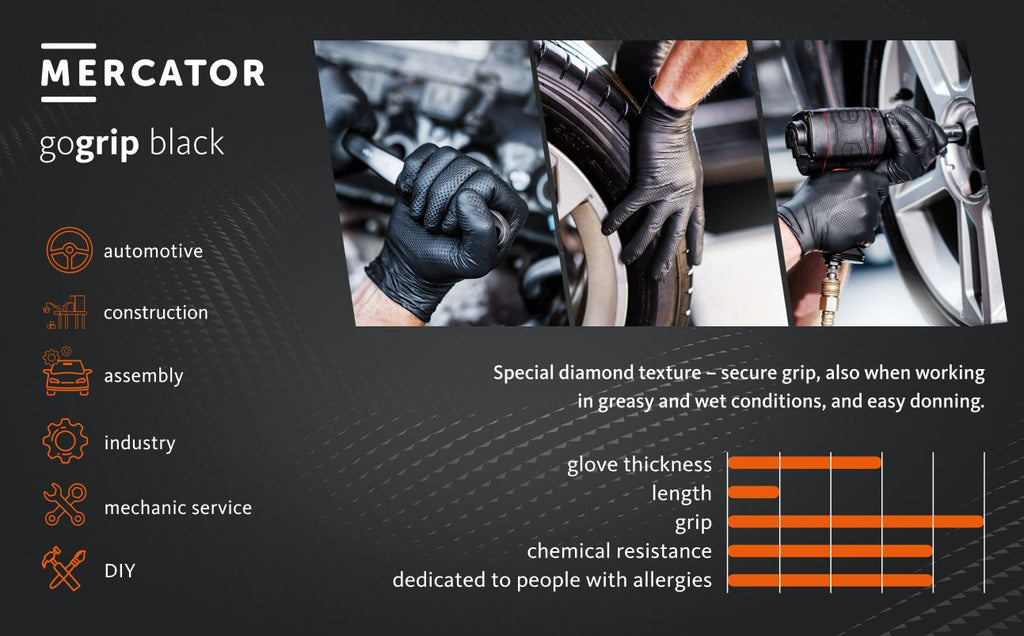 Manusi Mercator Gogrip Nitril (Black) L - 2146512