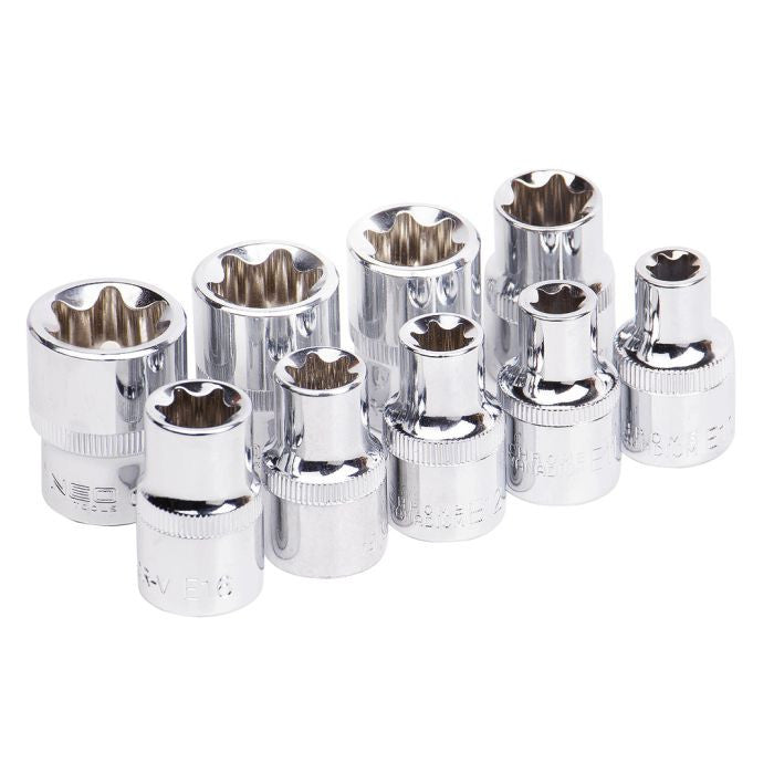 Set tubulare Torx1.2'' CrV 9 bucati Neo Tools - 08649