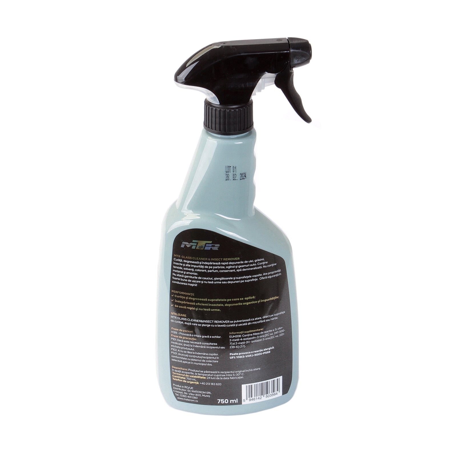 Solutie Premium MTR curatare geamuri si indepartare insecte 750 ml - 801669