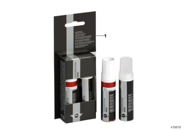 Set stick de retușare original BMW Paint Caribbean Aqua met. [C2E] 2x12ml (51912413310) - 55-003-062