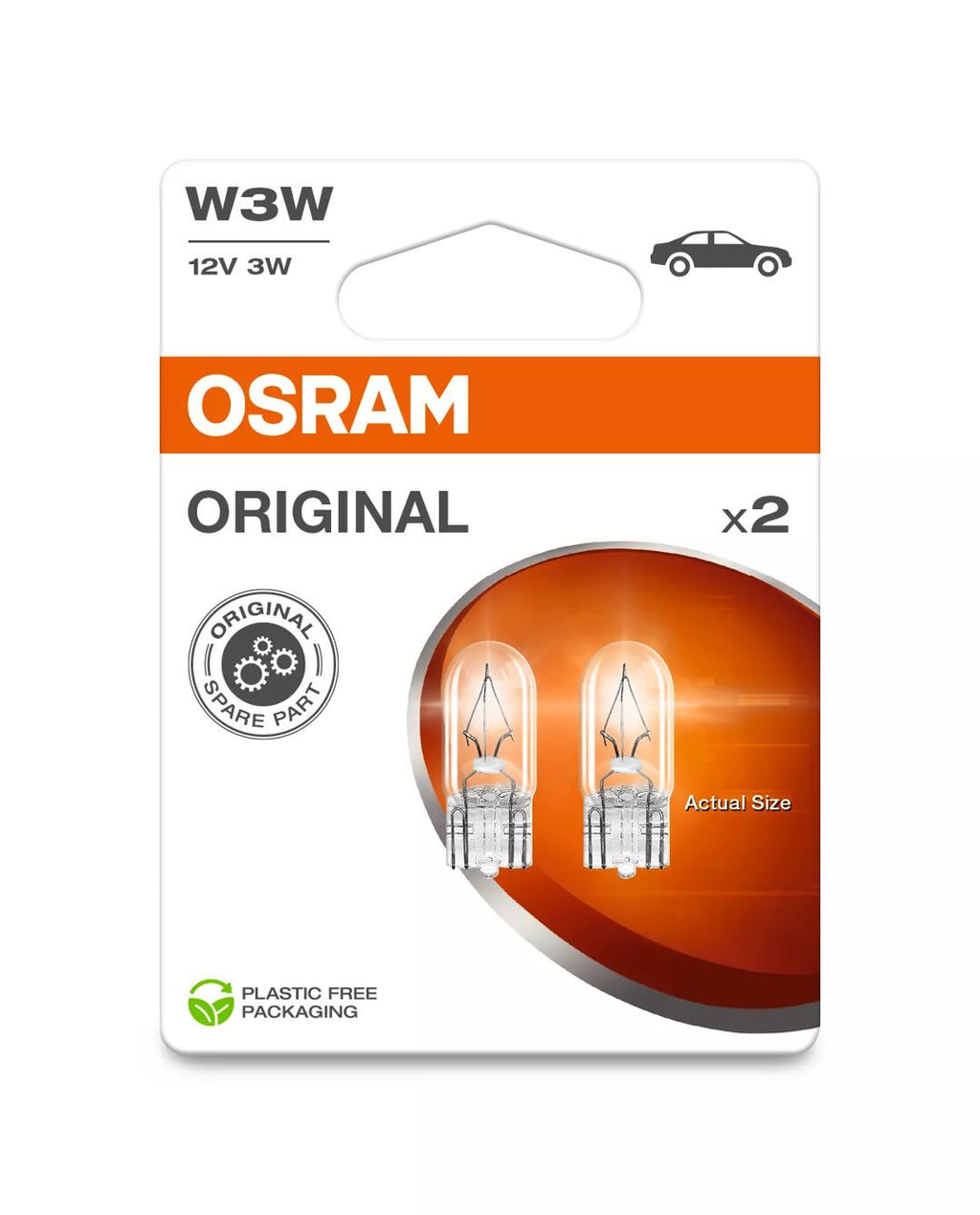Bec Osram Original W3W 12V 3W W2.1X9.5s Set 2 buc - 10270472