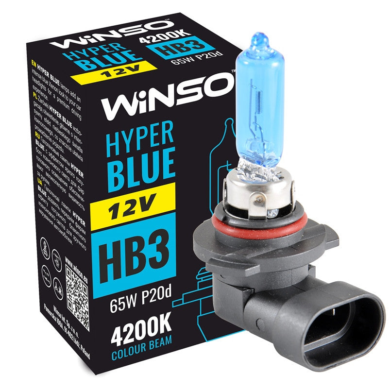 Bec Halogen Winso Hyper Blue HB3 - 12V, 65W P20d ● 4200K - 12-745-915