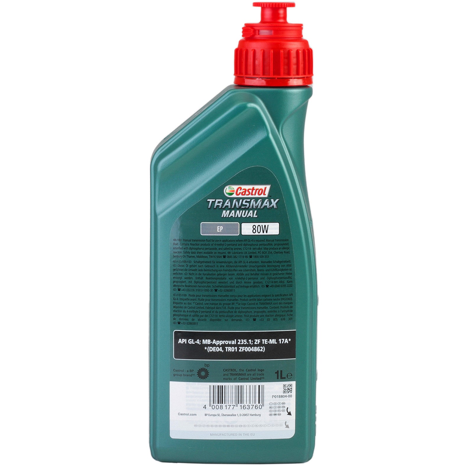 Ulei cutie manuala Castrol Transmax Manual EP 80W 1L - 12182485