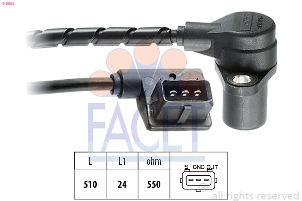 Senzor impulsuri, arbore cotit 9.0065 FACET