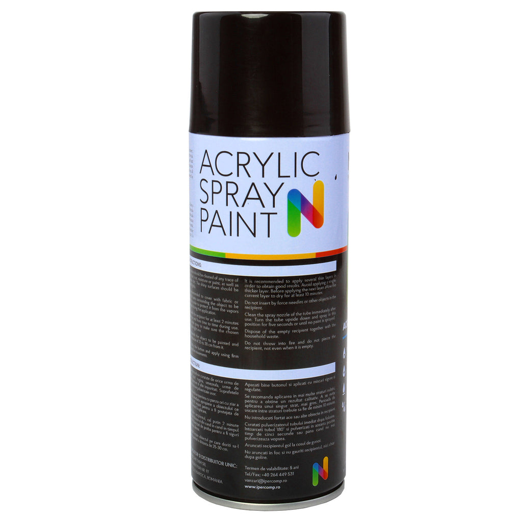 Vopsea spray 450 ml Negru Lucios Noxaro - 11766886