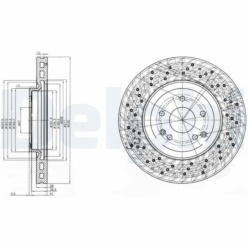 Disc frana BG3985C DELPHI