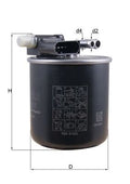 filtru combustibil KL 911 MAHLE