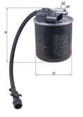 filtru combustibil KL 912 MAHLE