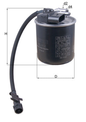 filtru combustibil KL 912 MAHLE