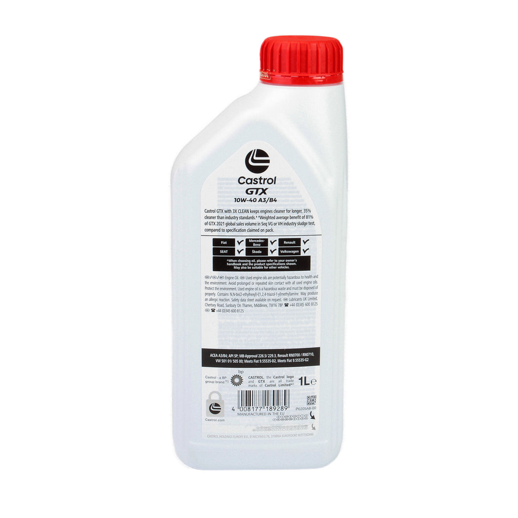 Ulei motor Castrol Gtx Ultraclean 10W40 A/B 1L - 15F8FE