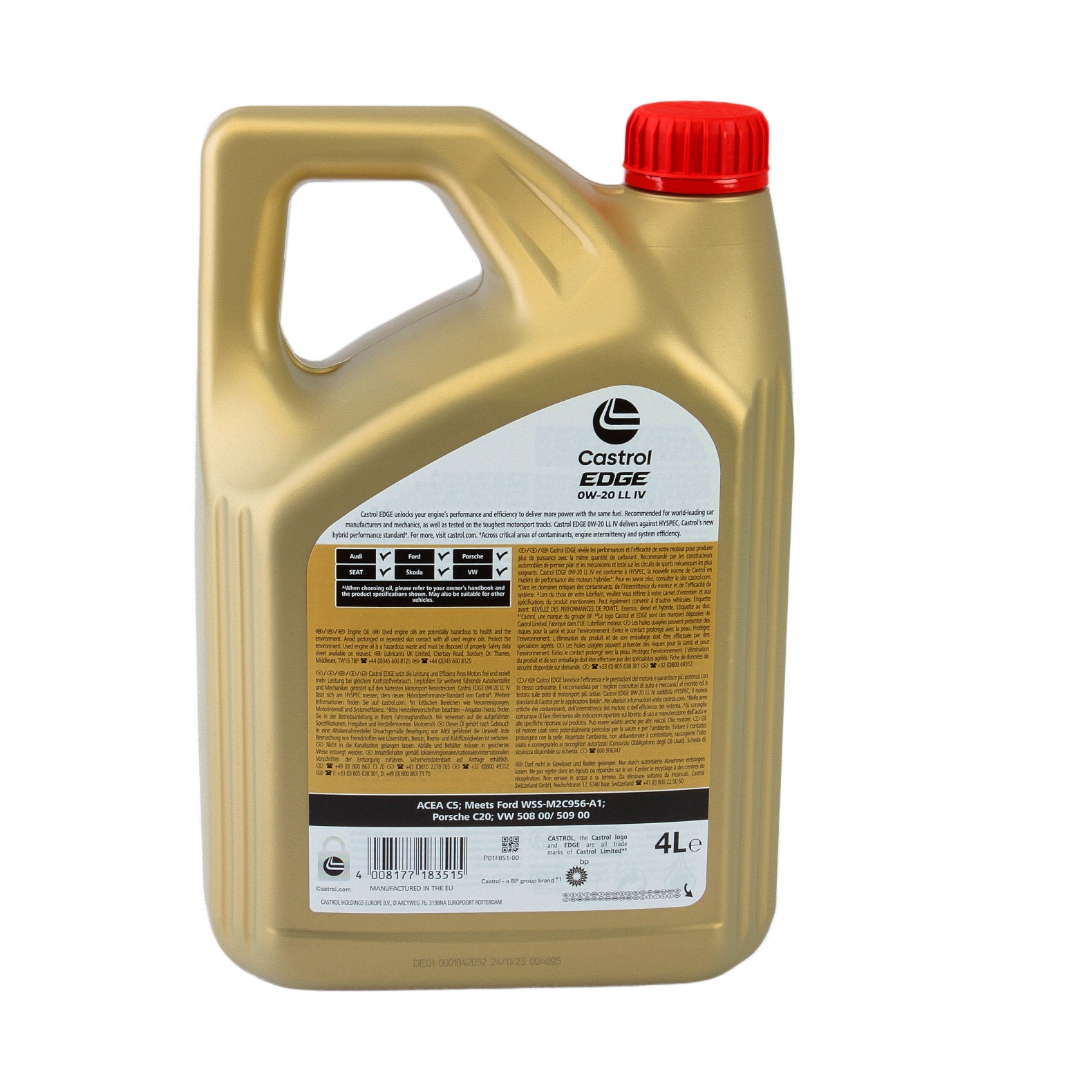 Ulei motor Castrol Ford Edge 0W20 LL IV 4L - 15F612