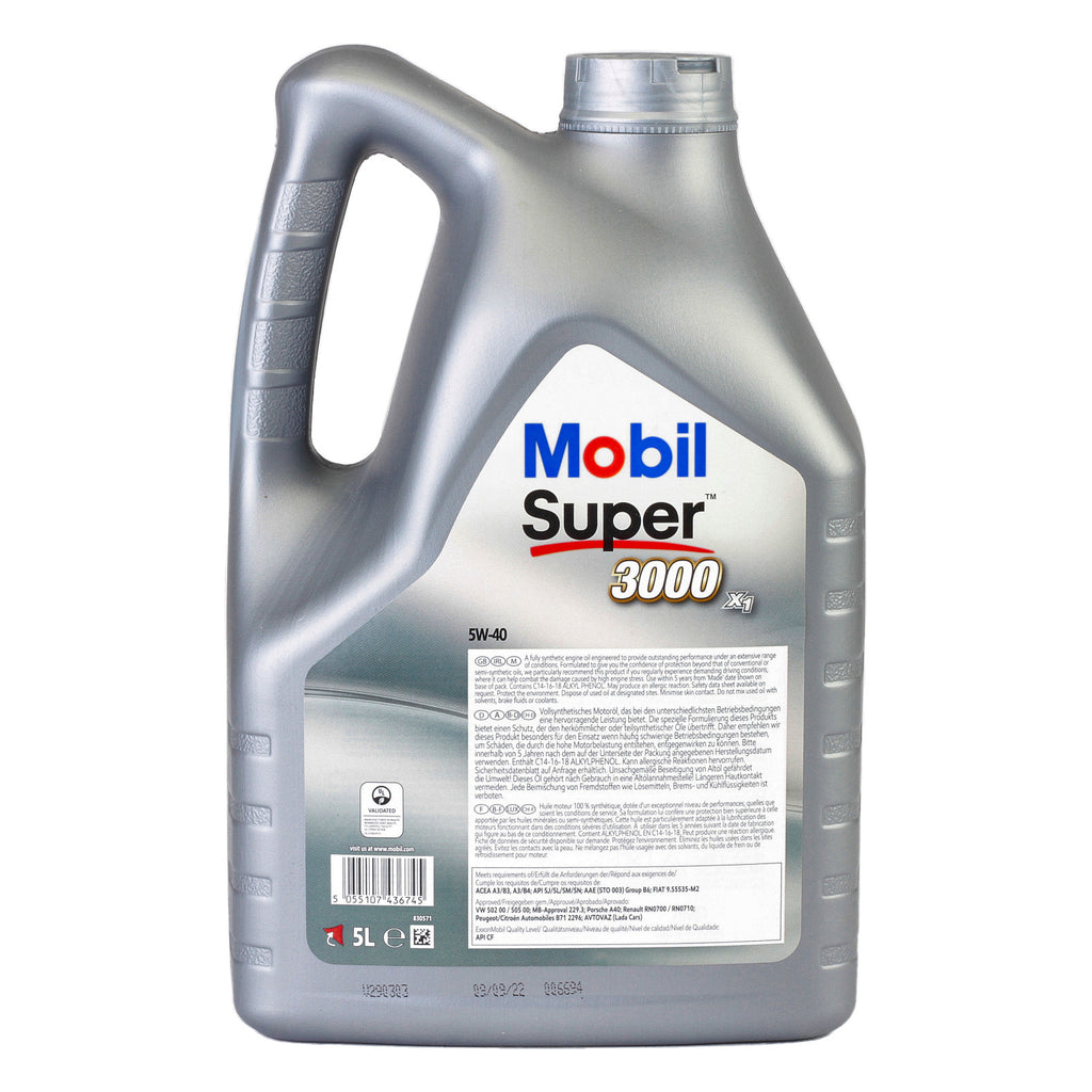 Ulei motor Mobil Super 3000 X1 5W40 5L - 150565