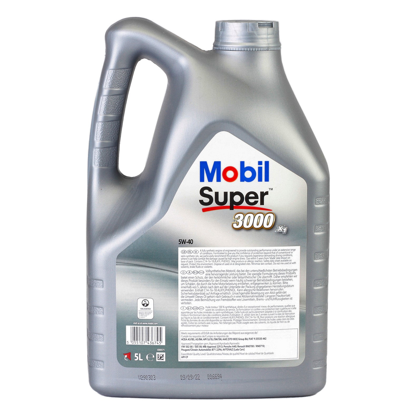 Ulei motor Mobil Super 3000 X1 5W40 5L - 10227873