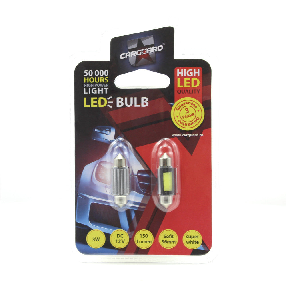 Bec MTR C5W 12V 3W Set 2 buc Carguard - CLD018