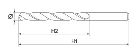 Burghiu metal HSS - cobalt 3 mm. 2 buc Yato - YT4030
