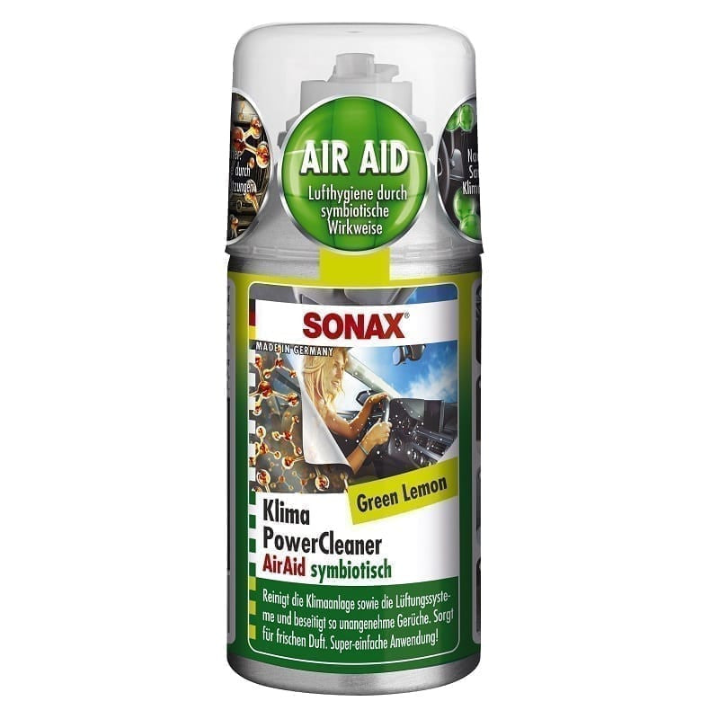 SONAX Soluție pentru curățarea instalației de aer condiționat, green lemon, 150 ml, cod 323400 - 323400