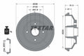 Tambur frana 94043000 TEXTAR